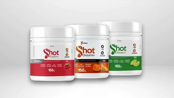 COMBO SHOT GLUTAMIX LARANJA, LIMÃO E MALANCIA