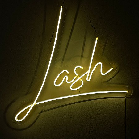 Placa Led Neon Decorativa Lash - Cílios - Pró Print Led