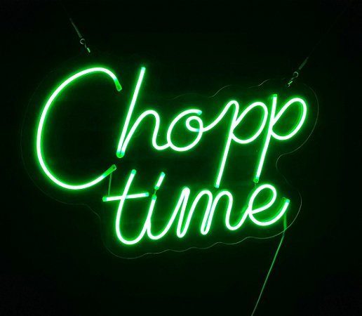 Placa Led Neon PersonalizadoDecorativa Chopp Time