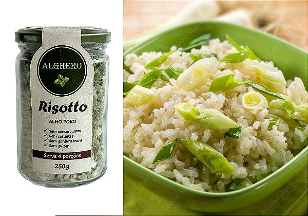 Risotto de Alho Poró