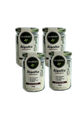 Kit com 4 Risottos de Funghi Secchi