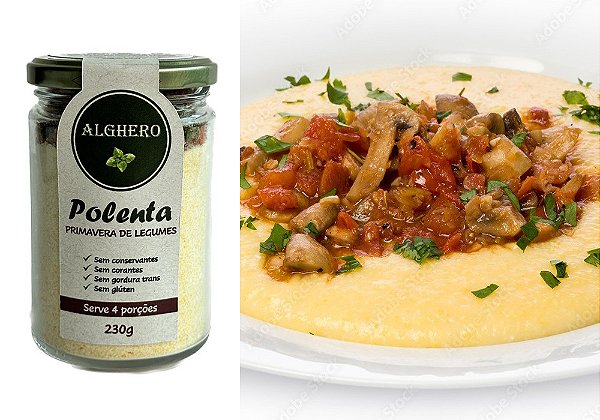 Polenta Primavera de Legumes