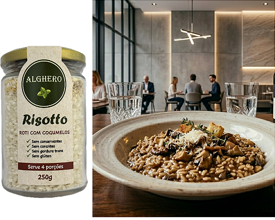 Risotto Roti com Cogumelos