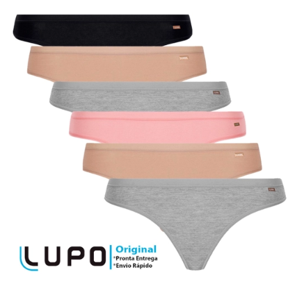 Calcinha Tanga Algodão Loba Lupo 40354