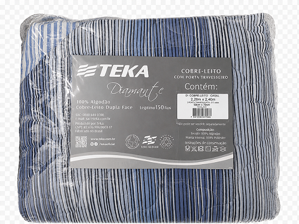 Cobre-Leito Casal TEKA Diamante Dupla Face 150 Fios