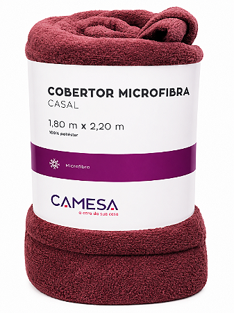 Cobertor Microfibra Casal Camesa – 1,80m x 2,20m