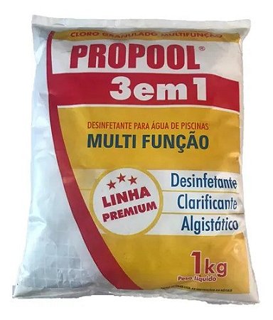 CLORO GRANULADO 1 KG PROPOOL 3 EM 1 HIDROALL