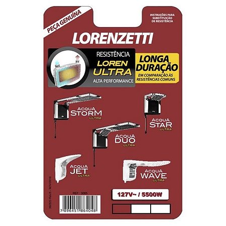 RESISTENCIA ACQUA/STORM/STAR ULTRA 127V 5500W