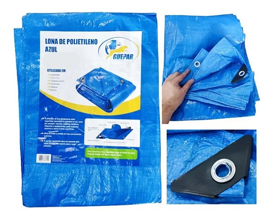 LONA POLIETILENO 3 X 2 AZUL GUEPAR