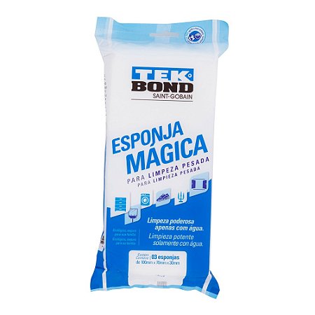 ESPONJA MAGICA TEKBOND COM 3 UNIDADES