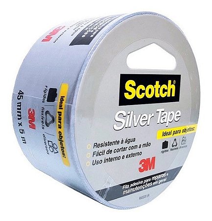 FITA SILVER TAPE 45 x 5 M 3M