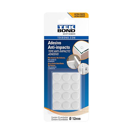 PROTET.ANT.ADES.SILICONE 12MM C/ 12UND TEKBON