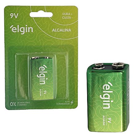 BATERIA 9 VOLTS ALCALINA ELGIN