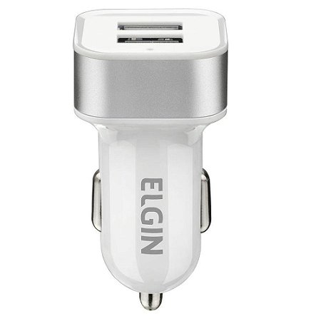 CARREGADOR USB VEICULAR 12V USB2A10W ELGIN