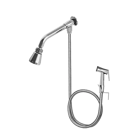 CHUVEIRO METAL ARTICULADO C/DESVIADOR REAL ME