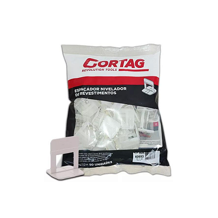 ESPACADOR NIVELADOR 1,0 MM C/50 BRANCO CORTAG