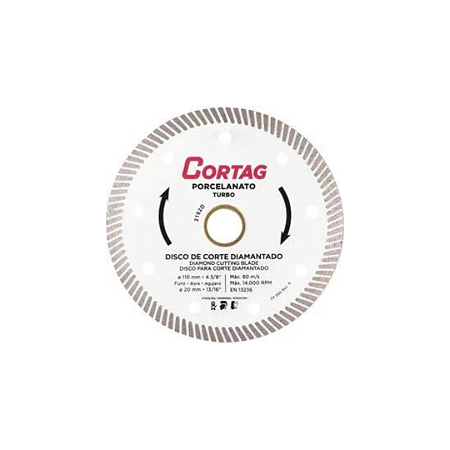 DISCO SERRA MARMORE PORCELANATO TURBO CORTAG