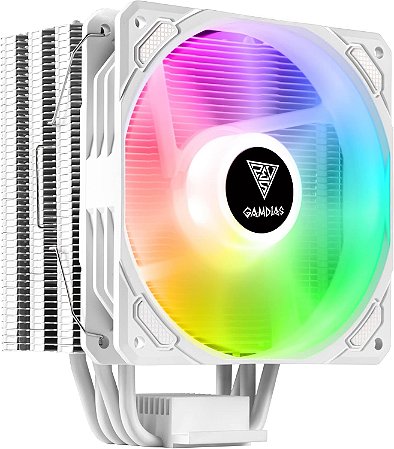 Gamdias - Cooler Boreas E1-410 ARGB Intel e AMD 120mm TDP 130 Watts BRANCO