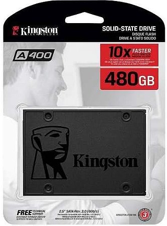 Kingston - SSD 480Gb A400 2,5" Sata3 (SA400S37480G)