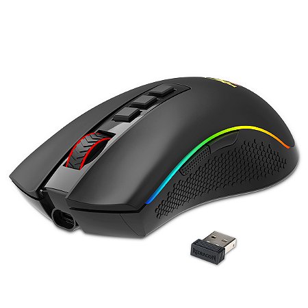 Redragon - Mouse Gamer COBRA PRO Sem Fio 16000 DPI USB Preto (M711-PRO)