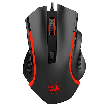 Redragon - Mouse Gamer Nothosaur 3200 DPI 6 Botões Preto (M606)