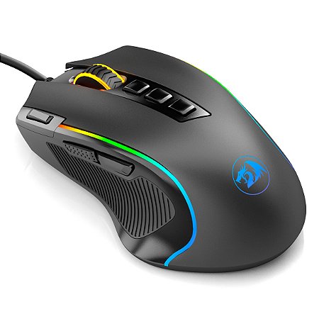 Redragon - Mouse Gamer Predator RGB 8000 DPI USB 9 Teclas (M612-RGB)