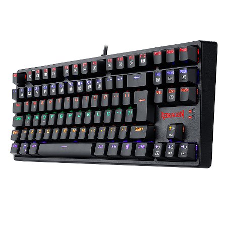 Redragon - Teclado Mecânico DAKSA Rainbow TKL Switch BLUE (K576R-1)