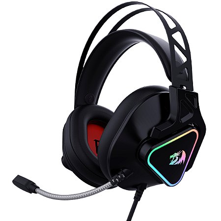 Redragon - Headset Gamer CADMUS RGB Surround 7.1 Virtual Preto (H370)