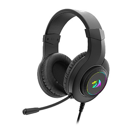 Redragon - Headset Gamer HYLAS Rgb Usb Preto (H371-RGB)