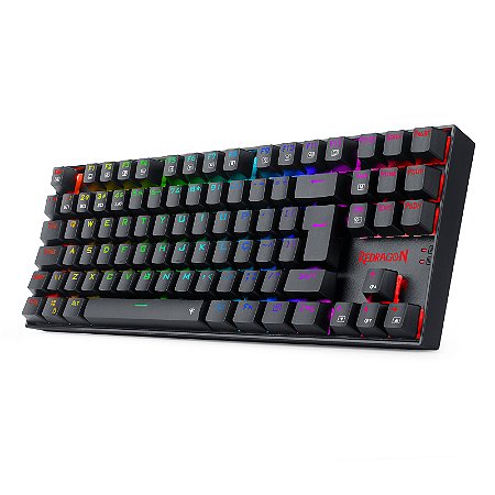 Redragon - Teclado Mecânico KUMARA PRO Rgb Wireless e Bluetooth Preto - Switch Black (K552RGB-BRS-B)