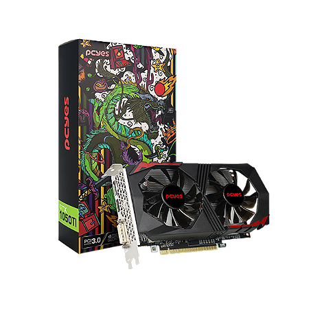 Placa de Vídeo PcYes GeForce GTX 1050 TI 4Gb Gddr5 128 Bits (PVGTX1050TI4GBR5128)