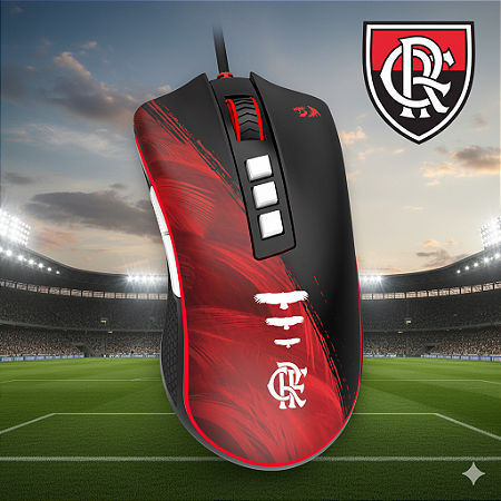 Mouse Gamer Redragon Cobra Edição FLAMENGO ATTACK 12400 Dpi (FL711)