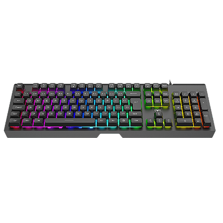 Teclado Gamer T-Dagger NOVA Membrana RGB Abnt2 Preto (T-TGK110)