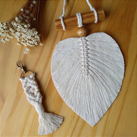 Kit folha única P + chaveiro diamante