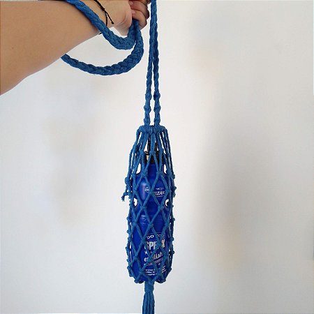 Porta garrafa de água azul royal