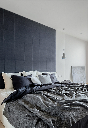 Bloco Estofado Adesivo Não é Segredo Linho Chumbo 40L x 30A