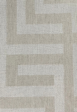 Tecido Linho cor Cru Geométrico 1mt x 140cm Não é Segredo