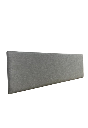 Cabeceira Estofada King 1 Bloco Não é Segredo Linho Cinza 195x60