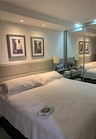 Cabeceira Estofada Queen 4 Blocos Não é Segredo Facto Bege 160x60