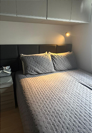 Cabeceira Estofada Queen 8 Blocos Não é Segredo Veludo Preto 160x60