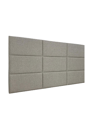 Cabeceira Estofada Queen 9 Blocos Não é Segredo Linho Bege 160x90
