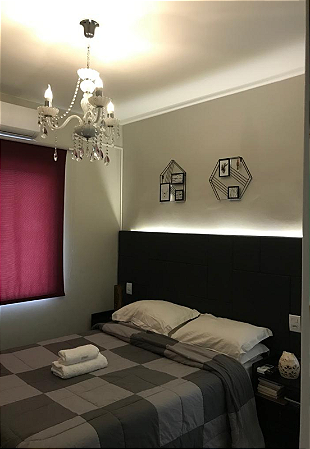 Cabeceira Estofada Casal 13 Blocos Não é Segredo Linho Chumbo 140x60