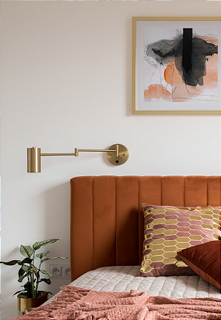 Cabeceira Estofada Queen 5 Blocos Não é Segredo Courvin Caramelo 160x60