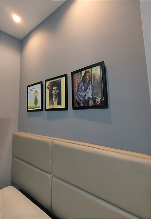 Cabeceira Estofada Queen 4 Blocos Não é Segredo Facto Cinza Claro 160x60