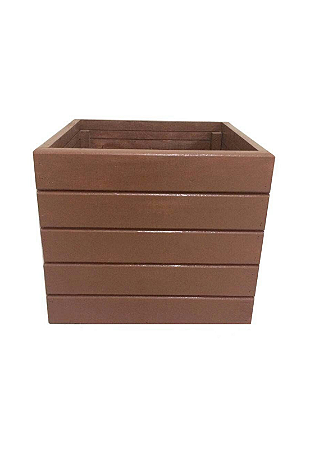 Vaso Madeira Rústico Não é Segredo Marrom 40x36