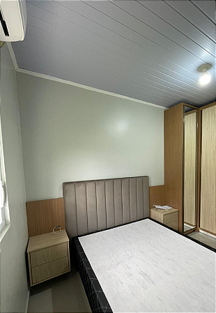 Cabeceira Estofada Casal 10 Blocos Não é Segredo Veludo Marrom Claro 140x120