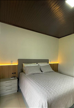 Cabeceira Estofada Casal Orgânica Não é Segredo Linho Cinza Clarinho 140x120