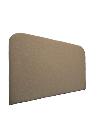 Cabeceira Estofada Queen Orgânica Não é Segredo Veludo Austin Marrom 160x120