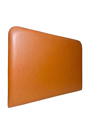 Cabeceira Estofada Casal Orgânica Não é Segredo Courvin Caramelo 140x60