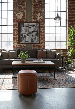 Puff Redondo Baú Não é Segredo Debrum Courvin Valência Cacau 40x45 NS0618